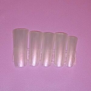10pcs 2XL Duckbill Pearly White Press On Nails
